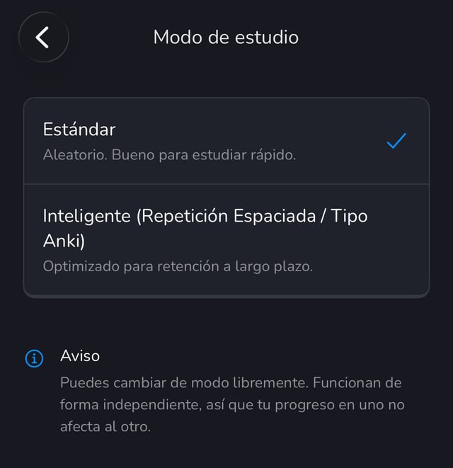 Práctica inteligente