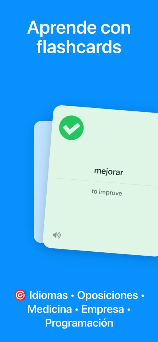 Flashcard de Memko para traducir una expresión de vocabulario al español