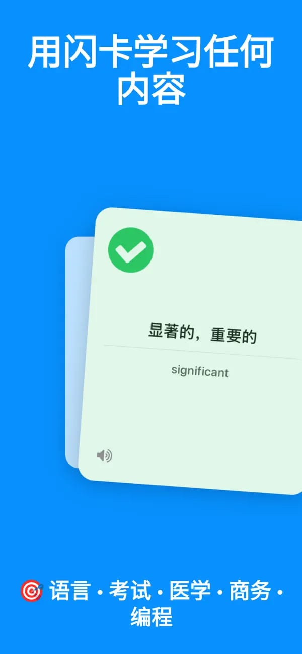 Memko 西班牙语词汇闪卡示例