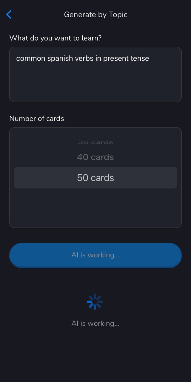 Generate Custom Flashcards Instantly